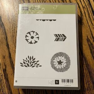 Stampin’Up 5 Piece Wood Stamp Set Petal Parade